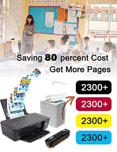GREENSKY Compatible Toner Cartridge Replacement for HP 410A CF411A CF412A CF413A 410X CF410X for HP Color Laserjet Pro MFP M477fdw M477fnw M377dw M452dw Printer (4 Pack)