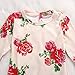 Newborn Baby Girls Long Sleeve Sweet Rose Romper Jumpsuit Bodysuit Outfits Clothes (6-12 months, rose)