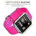 Fitbit Blaze Accessories Classic Band Large, UMTele Soft Silicone Replacement Sport Strap Band with Quick Release Pins for Fitbit Blaze Smart Fitness Watch Neon Pink, Frame Not Included (6.7