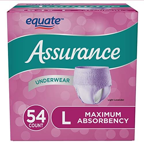 Amazon Com Assurance For Women Maximum Absorbency Protective Underwear Large 54 Count Health Personal Care