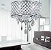 Top Lighting Chrome 4-Light Round Crystal Chandelier Pendant Ceiling Fixture