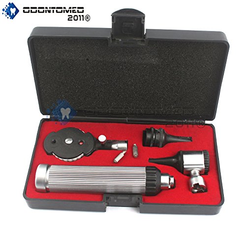 OdontoMed2011® OTOSCOPE SET ENT INSTRUMENTS WITH ,2 FREE BULB ,FREE CARRYING CASE,LOT OF EXTRA QUALITY INSTRUMENTS