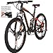 Eurobike EURE7 Mountain Bike 27.5 Inches 3-Spoke Wheels Dual Suspension Mountain Bicycle 21 Speed MTB Orangethumb 4