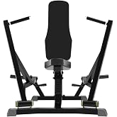 Gronk Fitness Seated Chest Press | Plate Loaded Chest Press Machine for Ultimate Gains | Bench Press Machine Workout | Use with 2" Olympic Plates