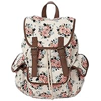 Kenox Canvas School College Backpack/bookbags for Girls/students/women