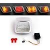 Artudatech Motorfiets LED achterlicht, motorfiets achterlichten LED achterlicht met richtingaanwijzers voor Harley…