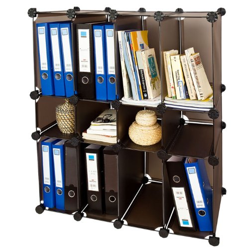 SoBuy® DIY Regal, Bücherregal, Büroregal,Büroschrank,Steckregalsystem, FSS14