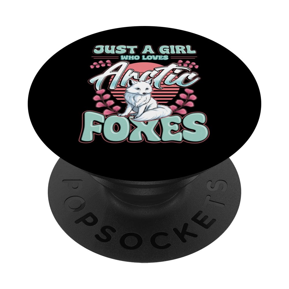 Just A Girl Who Loves Arctic Foxes PopSockets Swappable PopGrip