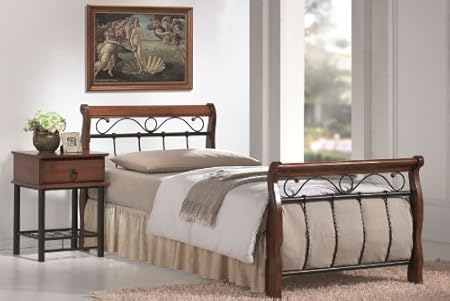 Bett Venecja Metallbett 90 x 200cm inkl. Lattenrost