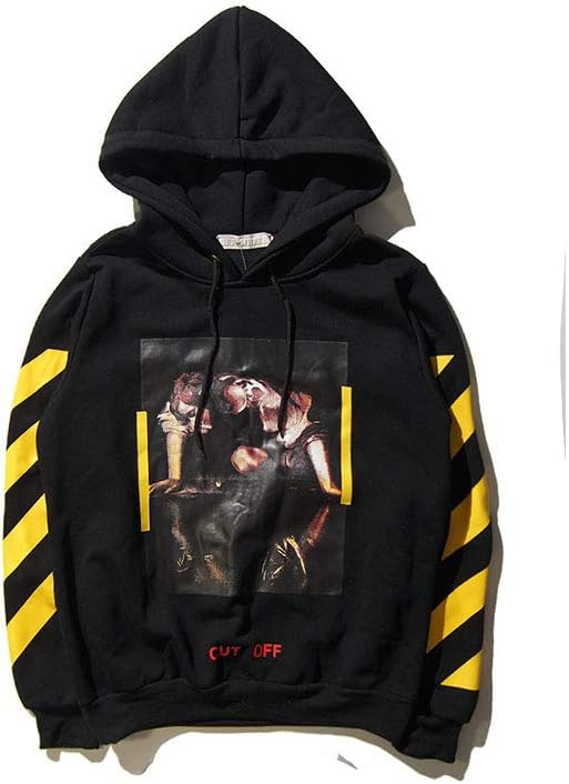 Off OW High Street Religious Jesus Arrow Print Couple Hoodie Sweatshirt for Men/Women
