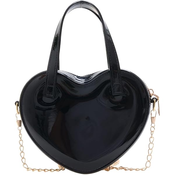 Amazon.com: Girls Novelty Heart-Shaped Purse Chain Purse
