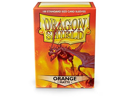 2 Packs Dragon Shield Matte Orange Standard Size 100 ct Card Sleeves Value Bundle!