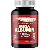 Dr.K&C HNHusa Mega Albumin Protein 1000mg 180 Tablets Healthy Kidney Liver Function Wellness Overall Health Support Energy Life Balance Supplement 180tabs 1pk