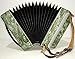 Beautiful Russian Button Chromatic Accordion, Bayan Vostok, 3 Row, 100 Bass, 968, Very Nice Sound