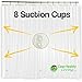 Clean Healthy Living Heavy Duty PEVA Clear Shower Curtain Liner with Magnets & Suction Cups - 70 X 71 in. Long