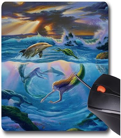 AOFFLY Jim Warren - Circle of Friends - Non-Slip Rubber Mousepad Gaming Mouse Pad