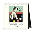 Cavallini Papers & Co 2018 Vintage Dogs Desk Calendar
