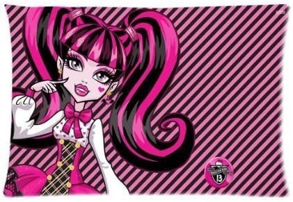 Monster High Custom Cotton &amp; Polyester Soft Rectangle Pillow Case Cover 20X30 (Two Sides)
