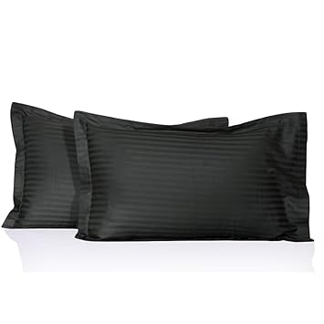 Amazon Com Budgetlinen 2 Pillowcases Only Elephant Grey Stripe