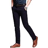 Match Men's Slim Tapered Stretchy Casual Pants #8105