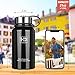 Stainless Steel Vacuum Insulated Water Bottle, Cold for 24 Hours Hot for 12 Hours, 21 OZ - 50 OZ Double Wall Thermos Flask, Travel Sports Leak Proof Drinking Bottle with Metal Strainer, BPA Free