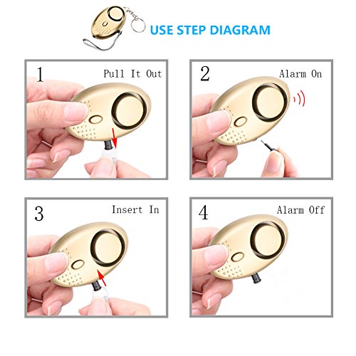 Personal-Safety-Alarm-Keychain-Hitcoo-130dB-Emergency-Security-Alarm-with-LED-Flashlight2-Pack-Safesound-self-Defense-Personal-Alarm-for-Women-Elderly-Students-Kids-Girls