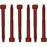 Floyd Rose FROSLSRDP Stainless Steel String Lock Screws - Red (Set of 6)
