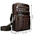 Sunmig Men's Vintage Genuine Leather Shoulder Bag Messenger Bags (brown-3803)