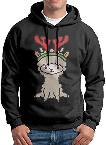 SHUAIS Llamas Christmas Men's Classic Pullover