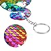 Aneco 15 Pack Flip Sequin Key Chain Flamingo Shape Party Favors Key Ring Hanging Key Chain Decoration for Party Supplies, 5 Colors