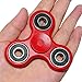 SENQIAO Tri Fidget Hand EDC Finger Spinner Toy Stress Reducer with Premier Ceramic bearing For ADD, ADHD, Anxiety, and Autism Adult Children (Red)