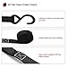 YITAMOTOR Ratchet Tie Down Straps (4 Pack) 1 in x 15 ft 1,823lb Break Strength- Cambuckle Alternative- Heavy Duty Tiedowns with Vinyl-Coated S Hooks- Best for Securing Cargo, Moving Truck, Trailer
