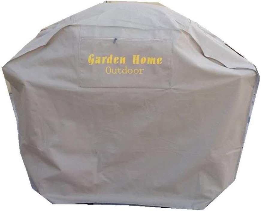 Garden Home Outdoor 636160217677 Heavy Duty Grill Cover, 58" L, Khaki