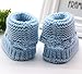 Franterd Unisex Boy Girl Baby Newborn Infant Hand Knitting Crochet Buckle Shoes Socks Boots
