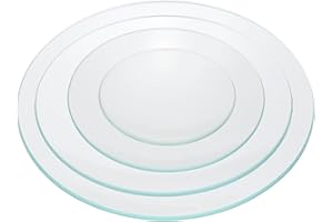 PATIKIL 60mm/80mm/90mm/100mm Diameter Watch Glass, 1 Set High Transparent Smooth Edges Chamfered Arc Cover Lids for Beakers&F