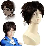 Anangelhair + Free Hair Cap Japanese Anime Attack on Titan Eren Jaeger Cosplay Wig Costume Party Hair