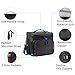 F40C4TMP Lunch Cooler Bag, 9L (10 Cans) Insulated Lunch Bag for Men Work, Black Lunch Box Heavy Duty with Shoulder Strap, Soft Small Cooler Freezable for Women