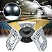 Led Garage Lights Motion Sensor Garage Lighting 60W 6000 LM Three Leaf Garage Led Lights Ceiling Led Adjustable Light Deformable Garage Light Bulb (Motion Activated Version)