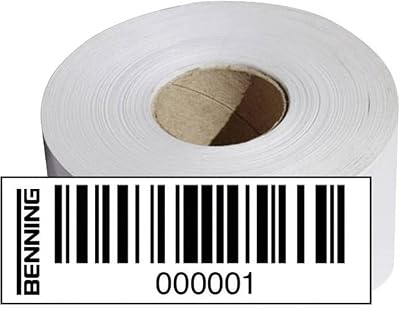 BENNING Barcode Labels 1-1000 for Test Identification & Stock Management