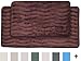 Lavish Home 2-Piece Memory Foam Bath Mat Set, Chocolate