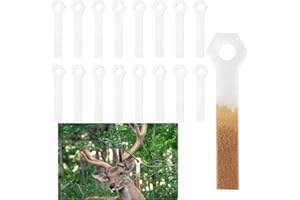 CuiCanfla 60 Pcs White Deer Urine Wick, Hunting Scent Buck Attractant, White Hunting Scent Buck Attractant,Doe Pee Wick Rut S