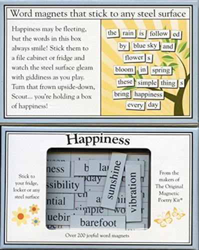 Magnetic Poetry - Happiness Kit - Words for Refrigerator - Write Poems and Letters on the Fridge - Made in the USA