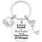FY Cheerleading Coach Keychain Thank you Keychain Gift for Cheerleader Coaches Cheer Coach gifts Silver
