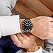 SONGDU Men's Fashion Date Slim Analog Quartz Watches with Stainless Steel Mesh Band (Gold and Black)