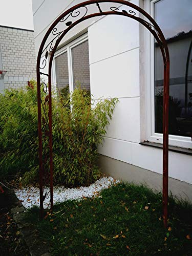 Zen Man Edelrost Garten Rosenbogen Rost aus MetallGartendeko Garten Rankhilfe Spalier Rost Rosenranke Handarbeit 120…