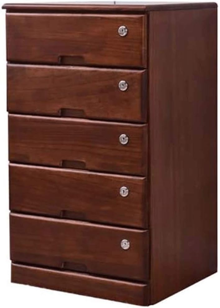 Amazon Com Rewd File Cabinet Folders File Cabinet Filing Cabinet 5 Drawer Lockable File Cabinet Filing Cabinet Solid Wood Simple And Modern 45 40 77 Cm White Color Brown Home Kitchen