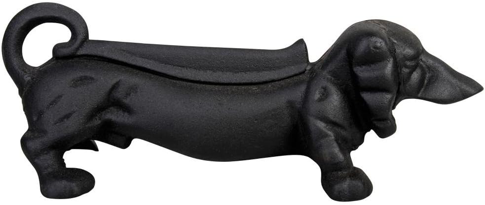 Esschert Design LH6Z Dacshund Boot Scraper,Black,33x13x11.5cm, 13 x 33 cm (Dachshund)