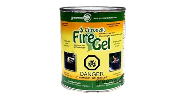 Ge Fire Pot Gel 13 Oz Crackles Like Wood Citronella Amazon Ca Home