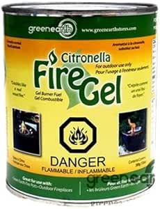Ge Fire Pot Gel 13 Oz Crackles Like Wood Citronella Amazon Ca Home