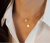 Ecloud ShopUS® Women Retro multilayer disc necklace Alloy Necklaces